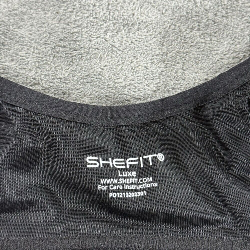 SHEFIT ULTIMATE Luxe Black Sports Bra High Support Fitness Comfort Large - Picture 3 of 3